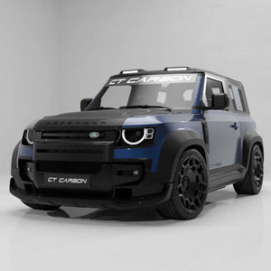 DEFENDER 90/110/130 2020+ CARBON FIBRE FRONT BUMPER TRIM - CT DESIGN
