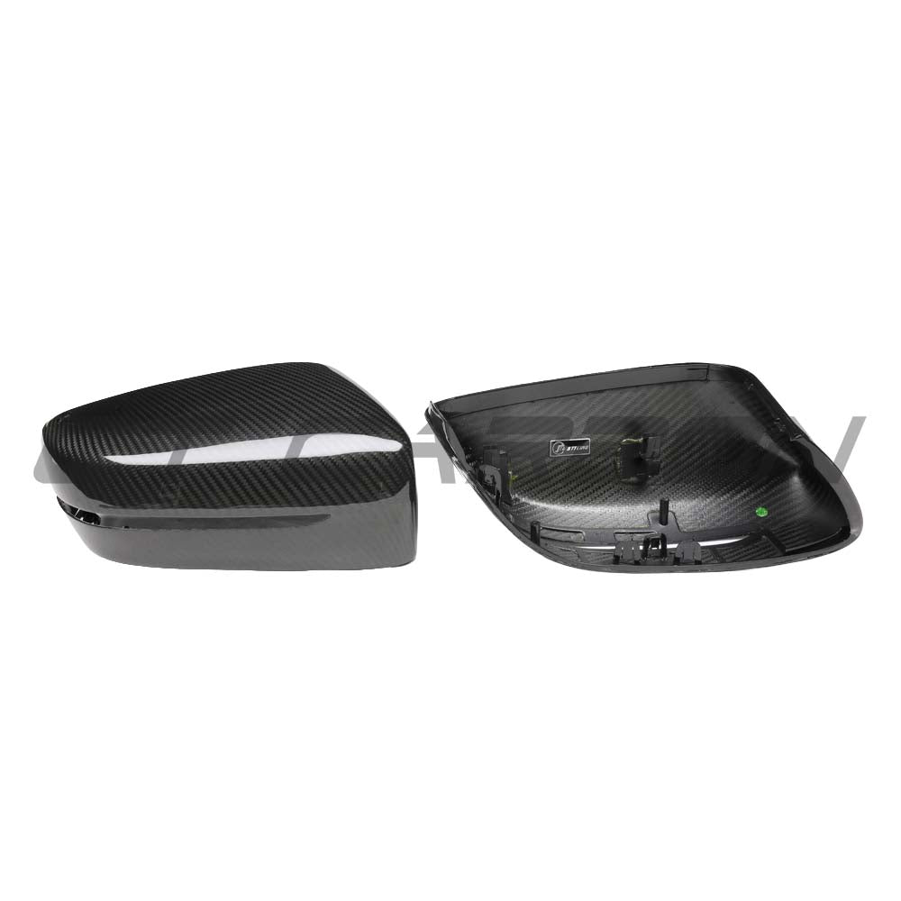 BMW G42 2 SERIES 2022+ RHD DRY CARBON FIBRE MIRROR COVER REPLACEMENTS - V1