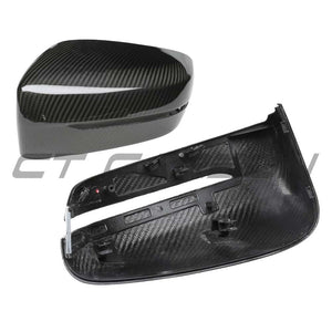 BMW G42 2 SERIES 2022+ RHD DRY CARBON FIBRE MIRROR COVER REPLACEMENTS - V1