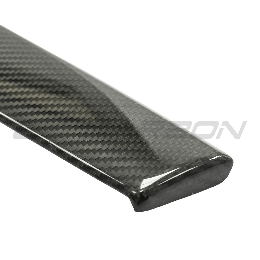 TESLA MODEL S 2021+ CARBON FIBRE DASHBOARD TRIM STICK ON-Accessories-CT CARBON-CT Carbon - High-quality carbon fiber and gloss black aerodynamic parts for premium sports and luxury vehicles.
