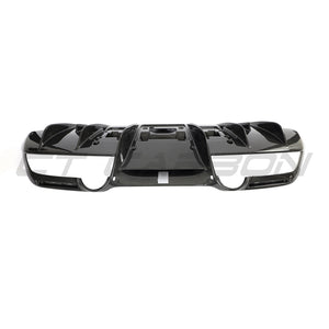 FERRARI F8 2019-2023 CARBON FIBRE DIFFUSER-Diffuser-CT CARBON-CT Carbon - High-quality carbon fiber and gloss black aerodynamic parts for premium sports and luxury vehicles.