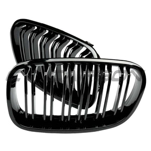 BMW F20 1 SERIES 2011-2019 GLOSS BLACK GRILL DUAL SLATS - V1