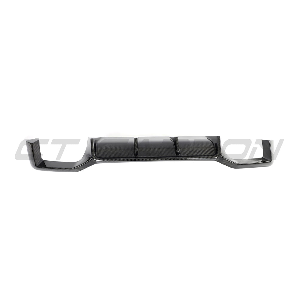BMW G02 X4 & F98 X4M LCI 2022-2025 CARBON FIBRE DIFFUSER-Diffuser-CT CARBON-CT Carbon - High-quality carbon fiber and gloss black aerodynamic parts for premium sports and luxury vehicles.