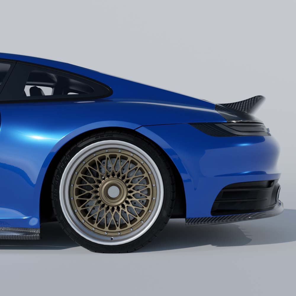 PORSCHE 911 (992.1 & 992.2) CARRERA 2019-2024 CARBON FIBRE DUCKTAIL SPOILER REPLACEMENT - V2 - CT DESIGN