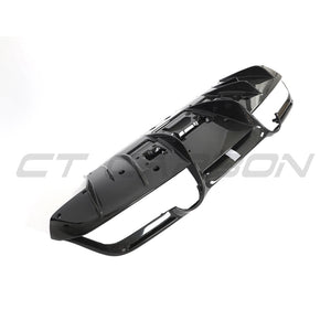 FERRARI F8 2019-2023 CARBON FIBRE DIFFUSER-Diffuser-CT CARBON-CT Carbon - High-quality carbon fiber and gloss black aerodynamic parts for premium sports and luxury vehicles.