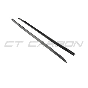 BMW 5 SERIES G60/G61 2024+ CARBON FIBRE SIDE SKIRTS-Side Skirts-CT CARBON-CT Carbon - High-quality carbon fiber and gloss black aerodynamic parts for premium sports and luxury vehicles.