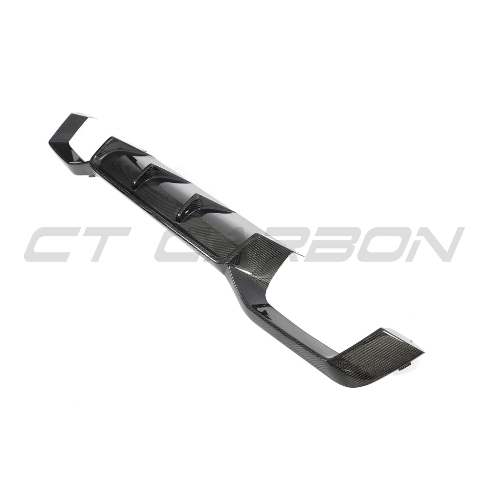 BMW G02 X4 & F98 X4M LCI 2022-2025 CARBON FIBRE DIFFUSER-Diffuser-CT CARBON-CT Carbon - High-quality carbon fiber and gloss black aerodynamic parts for premium sports and luxury vehicles.