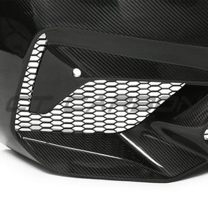 BMW F87 M2C CARBON PRE-PREG FIBRE FRONT BUMPER-Bumper-CT CARBON-CT Carbon - High-quality carbon fiber and gloss black aerodynamic parts for premium sports and luxury vehicles.