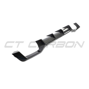 BMW G02 X4 & F98 X4M LCI 2022-2025 CARBON FIBRE DIFFUSER-Diffuser-CT CARBON-CT Carbon - High-quality carbon fiber and gloss black aerodynamic parts for premium sports and luxury vehicles.
