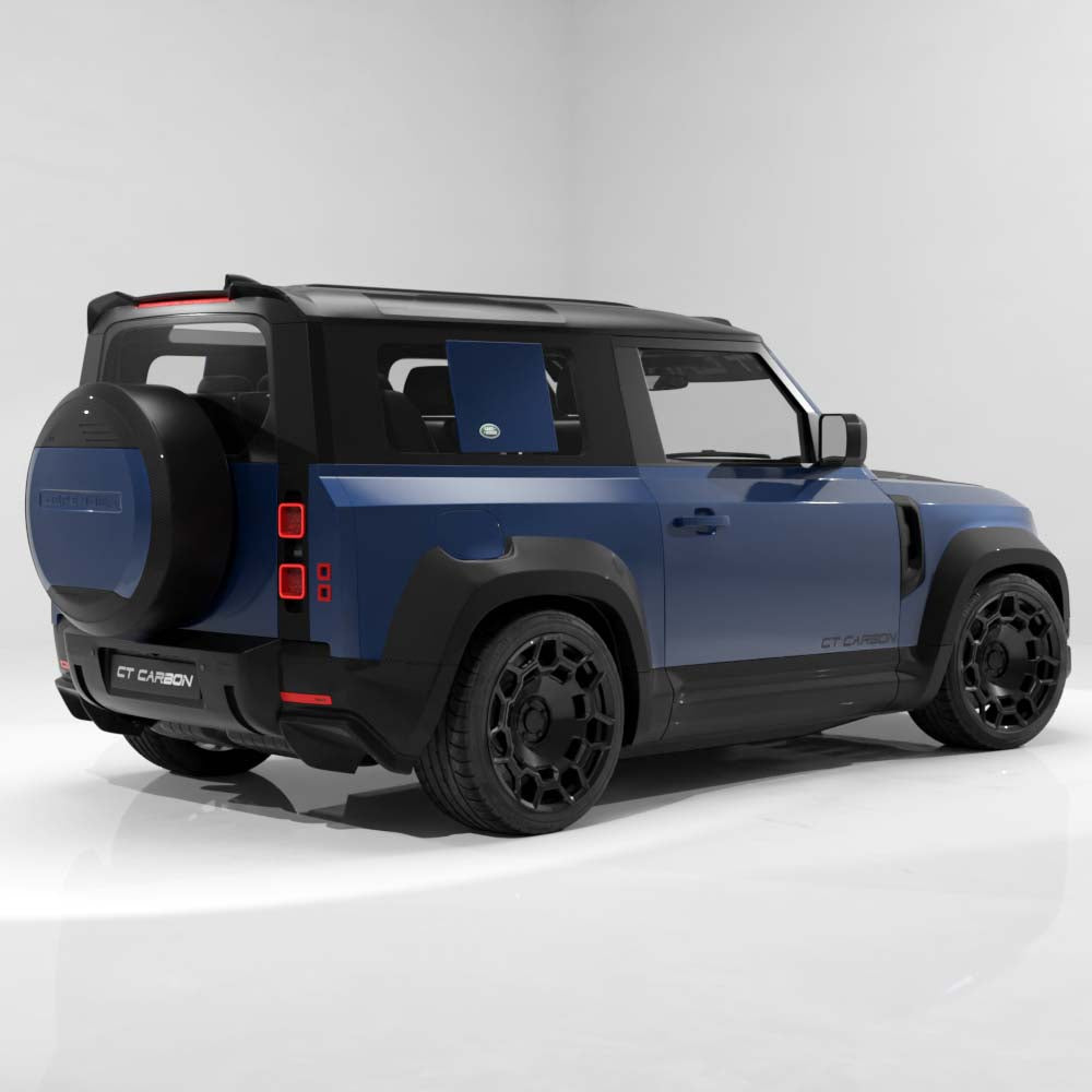 DEFENDER L663 90/110/130 2020+ CARBON FIBRE SPARE WHEEL COVER TRIM - CT DESIGN