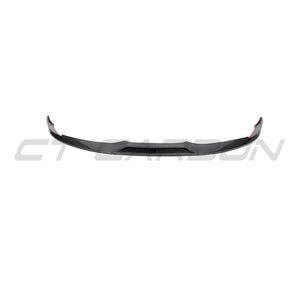 PORSCHE TAYCAN / TAYCAN 4 / TAYCAN 4S / TAYCAN GTS 2019+ CARBON FIBRE SPLITTER-Splitter-CT CARBON-CT Carbon - High-quality carbon fiber and gloss black aerodynamic parts for premium sports and luxury vehicles.