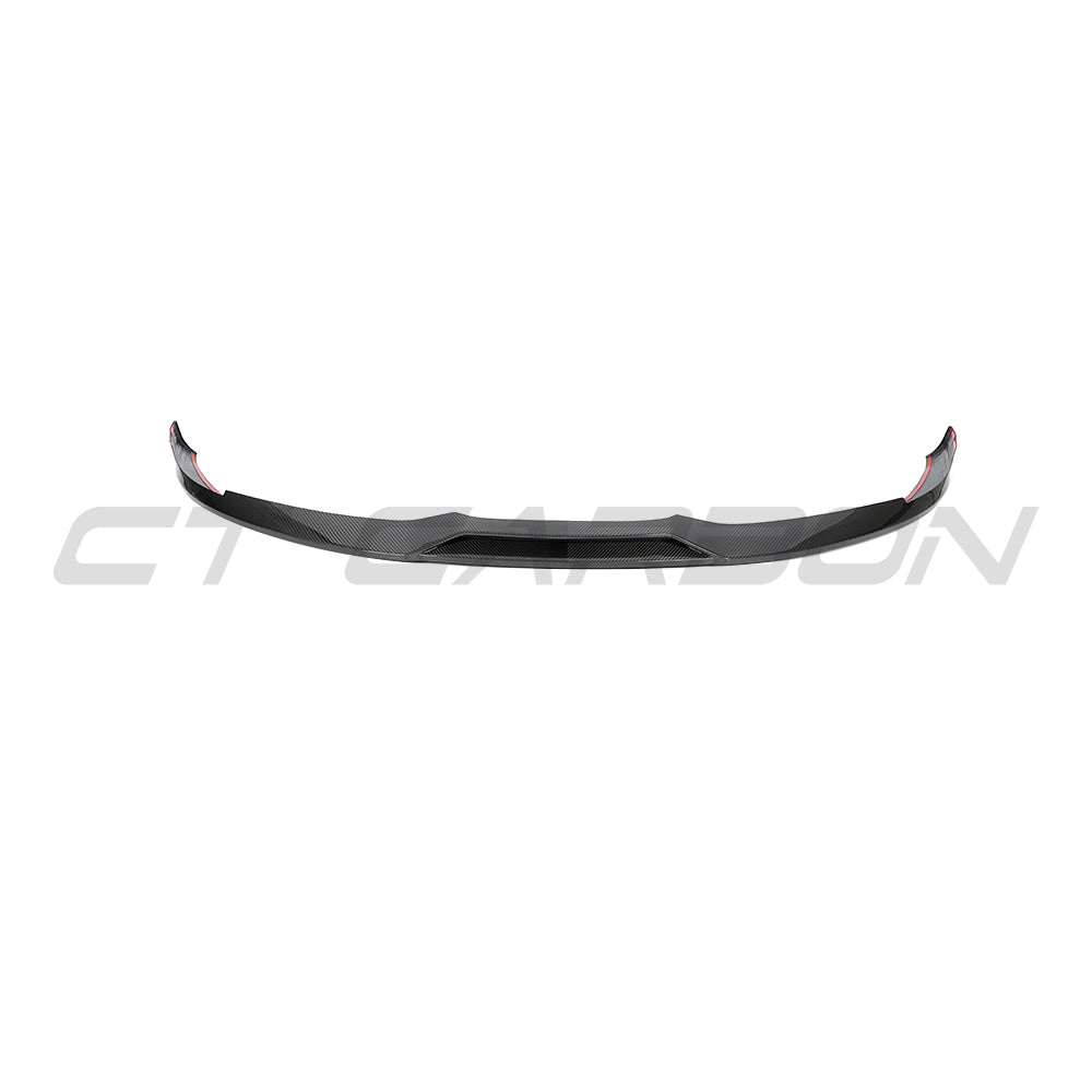 PORSCHE TAYCAN / TAYCAN 4 / TAYCAN 4S / TAYCAN GTS 2019+ CARBON FIBRE SPLITTER-Splitter-CT CARBON-CT Carbon - High-quality carbon fiber and gloss black aerodynamic parts for premium sports and luxury vehicles.