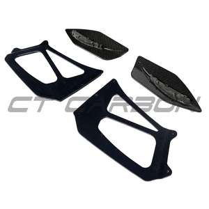 PORSCHE 911 GT2 RS/GT3 RS WING RISERS - BLACK - CT DESIGN