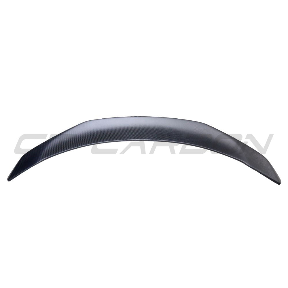 TESLA MODEL 3 2017-2023 MATTE CARBON FIBRE SPOILER - V3-Spoiler-CT CARBON-CT Carbon - High-quality carbon fiber and gloss black aerodynamic parts for premium sports and luxury vehicles.