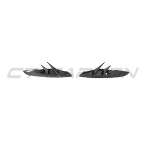 TOYOTA SUPRA 2019+ A90 CARBON FIBRE FRONT BUMPER VENT TRIM