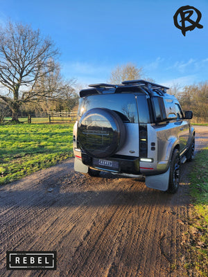 Defender L663 Rear Reverse Light - Black / Red