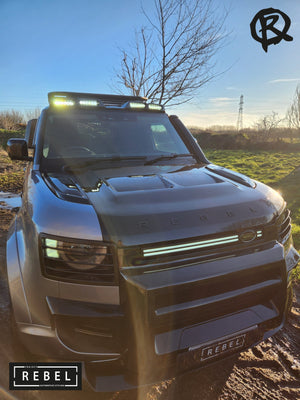 Defender L663 Front A Bar - Gloss Black