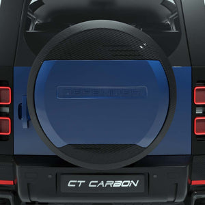 DEFENDER L663 90/110/130 2020+ CARBON FIBRE SPARE WHEEL COVER TRIM - CT DESIGN