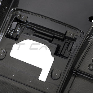FERRARI F8 2019-2023 CARBON FIBRE DIFFUSER-Diffuser-CT CARBON-CT Carbon - High-quality carbon fiber and gloss black aerodynamic parts for premium sports and luxury vehicles.