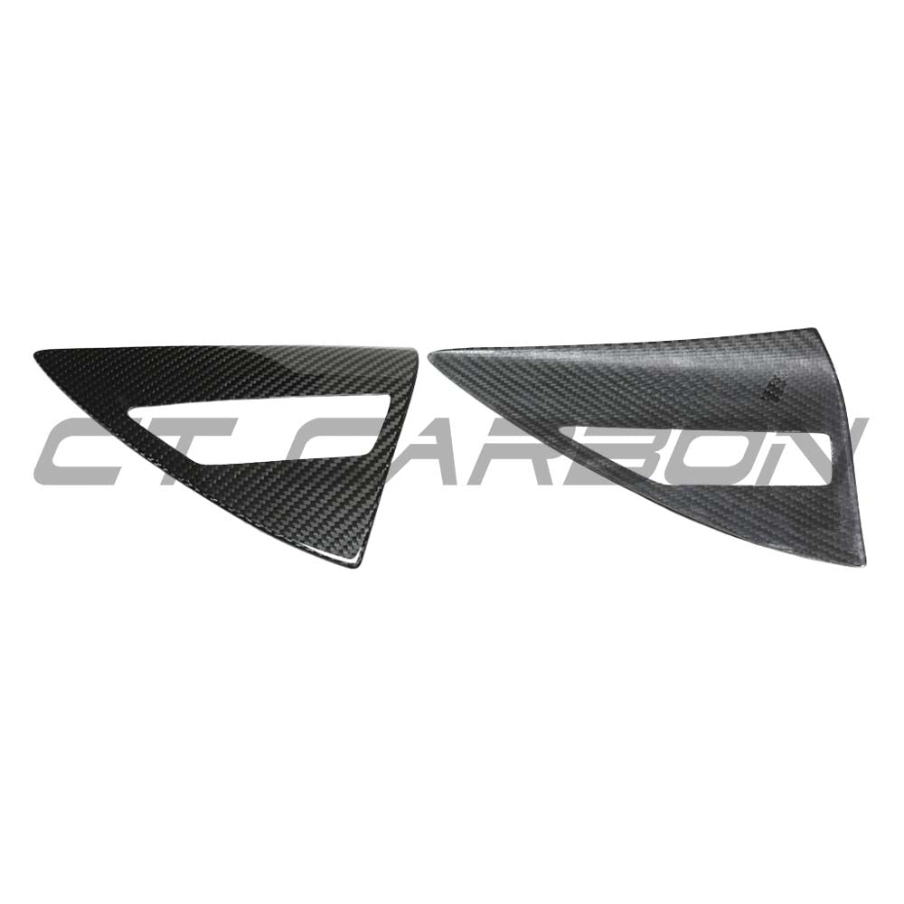 TESLA MODEL Y 2025+ FACELIFT DRY CARBON FIBRE CHARGING LAMP COVER - V1