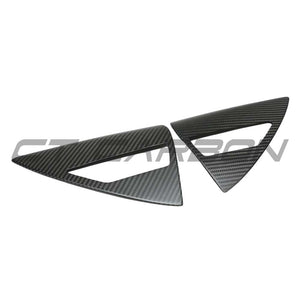 TESLA MODEL Y 2025+ FACELIFT MATTE DRY CARBON FIBRE CHARGING LAMP COVER - V1