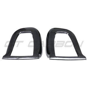 TESLA MODEL 3 2017-2023 CARBON FIBRE SEAT BACK COVERS-Accessories-CT CARBON-CT Carbon - High-quality carbon fiber and gloss black aerodynamic parts for premium sports and luxury vehicles.