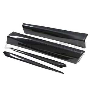 TESLA MODEL 3 2023+ CARBON FIBRE INTERIOR DOOR PANEL TRIM ADD ON-Accessories-CT CARBON-CT Carbon - High-quality carbon fiber and gloss black aerodynamic parts for premium sports and luxury vehicles.