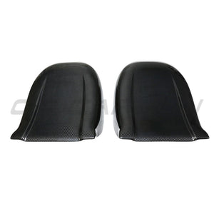TESLA MODEL S 2021+ CARBON FIBRE REPLACEMENT SEAT BACKS-Accessories-CT CARBON-CT Carbon - High-quality carbon fiber and gloss black aerodynamic parts for premium sports and luxury vehicles.