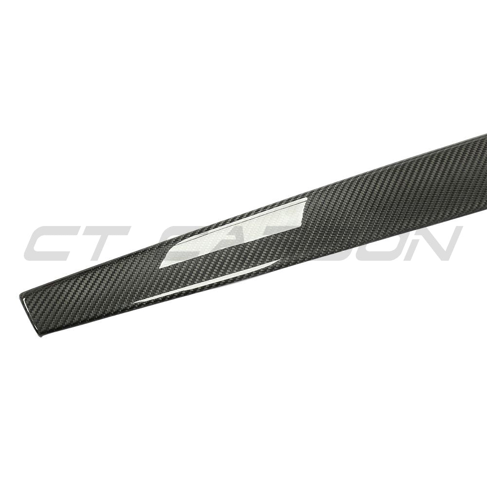 TESLA MODEL S 2021+ CARBON FIBRE DASHBOARD TRIM STICK ON-Accessories-CT CARBON-CT Carbon - High-quality carbon fiber and gloss black aerodynamic parts for premium sports and luxury vehicles.