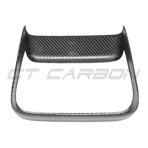 TESLA MODEL S 2021+ MATTE CARBON FIBRE REAR SCREEN ADD ON-Accessories-CT CARBON-CT Carbon - High-quality carbon fiber and gloss black aerodynamic parts for premium sports and luxury vehicles.