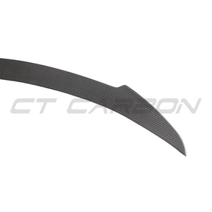 TESLA MODEL S 2013+ CARBON FIBRE SPOILER - V2-Spoiler-CT CARBON-CT Carbon - High-quality carbon fiber and gloss black aerodynamic parts for premium sports and luxury vehicles.