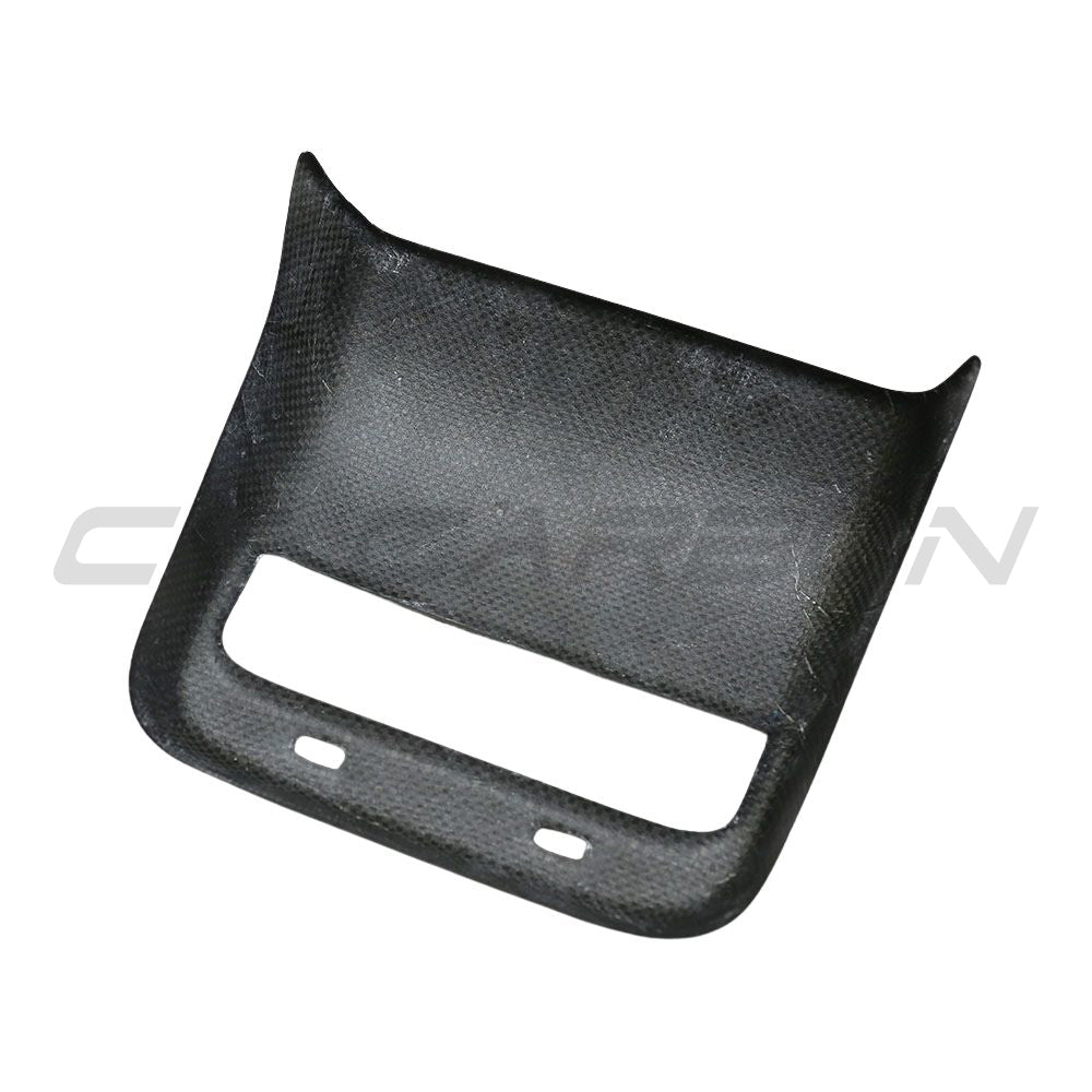 TESLA MODEL 3 & Y 2017-2023 CARBON FIBRE DOOR REAR AC TRIM COVER-Accessories-CT CARBON-CT Carbon - High-quality carbon fiber and gloss black aerodynamic parts for premium sports and luxury vehicles.