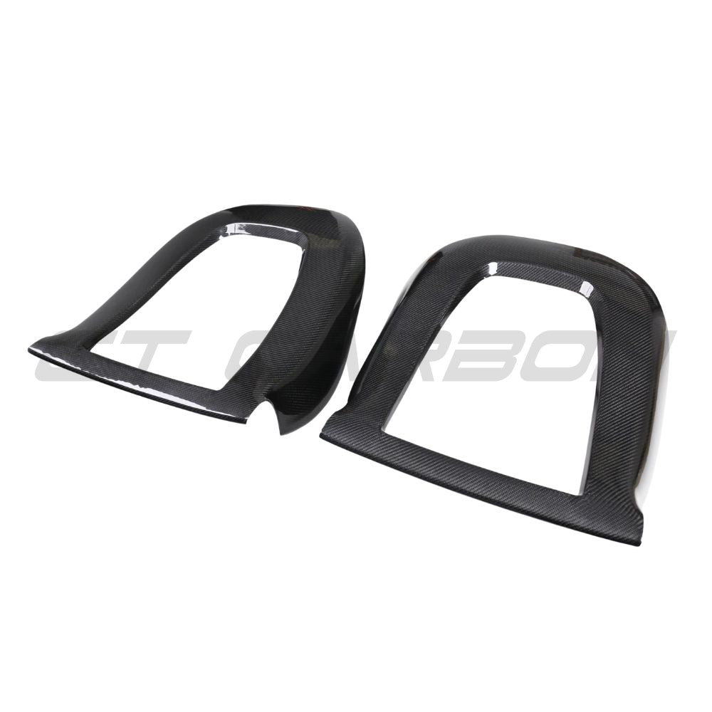 TESLA MODEL 3 2017-2023 CARBON FIBRE SEAT BACK COVERS-Accessories-CT CARBON-CT Carbon - High-quality carbon fiber and gloss black aerodynamic parts for premium sports and luxury vehicles.
