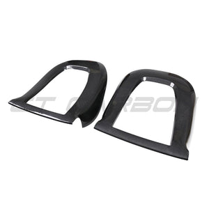 TESLA MODEL 3 2017-2023 CARBON FIBRE SEAT BACK COVERS-Accessories-CT CARBON-CT Carbon - High-quality carbon fiber and gloss black aerodynamic parts for premium sports and luxury vehicles.