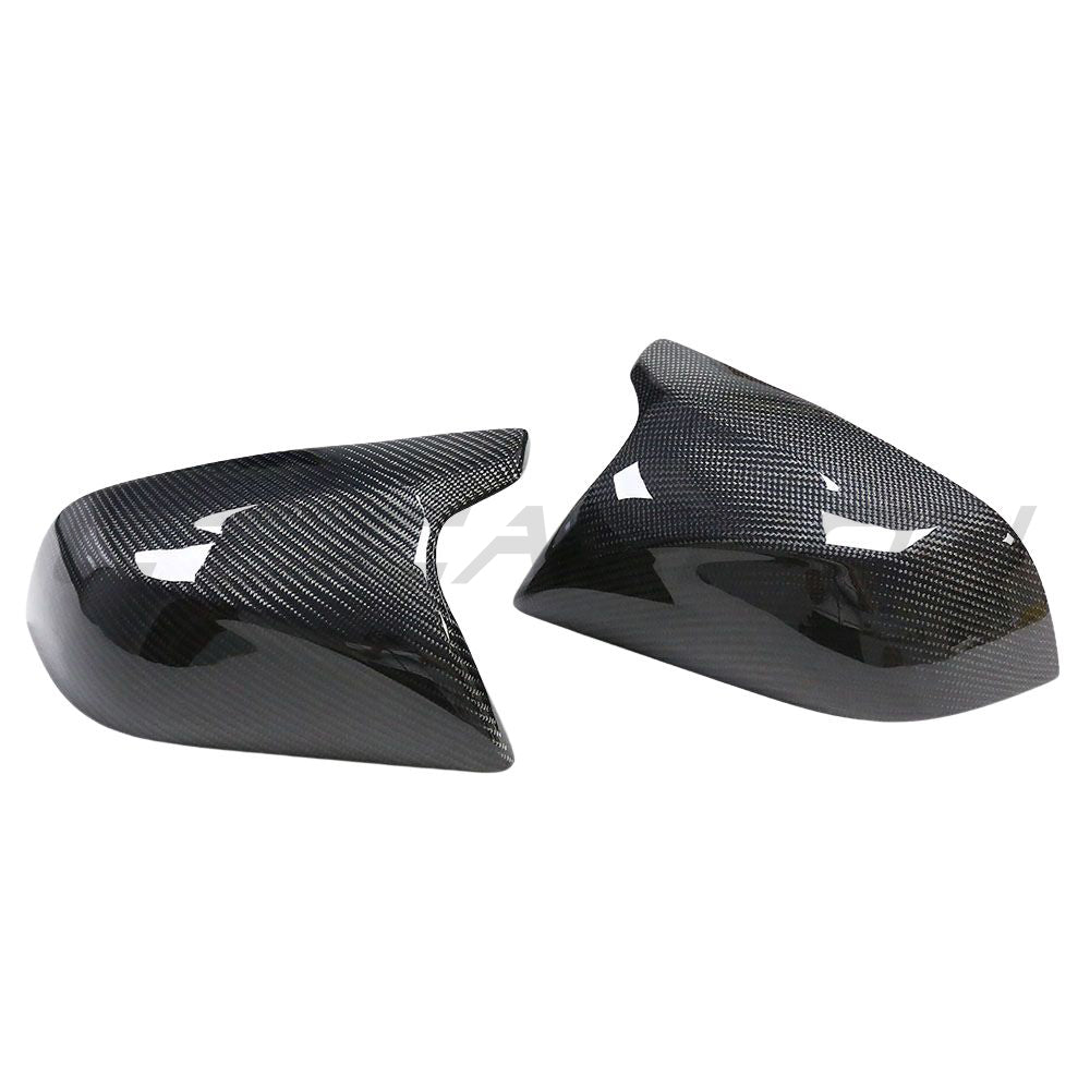 TESLA MODEL 3 2017-2023 CARBON FIBRE MIRRORS - V2-Accessories-CT CARBON-CT Carbon - High-quality carbon fiber and gloss black aerodynamic parts for premium sports and luxury vehicles.