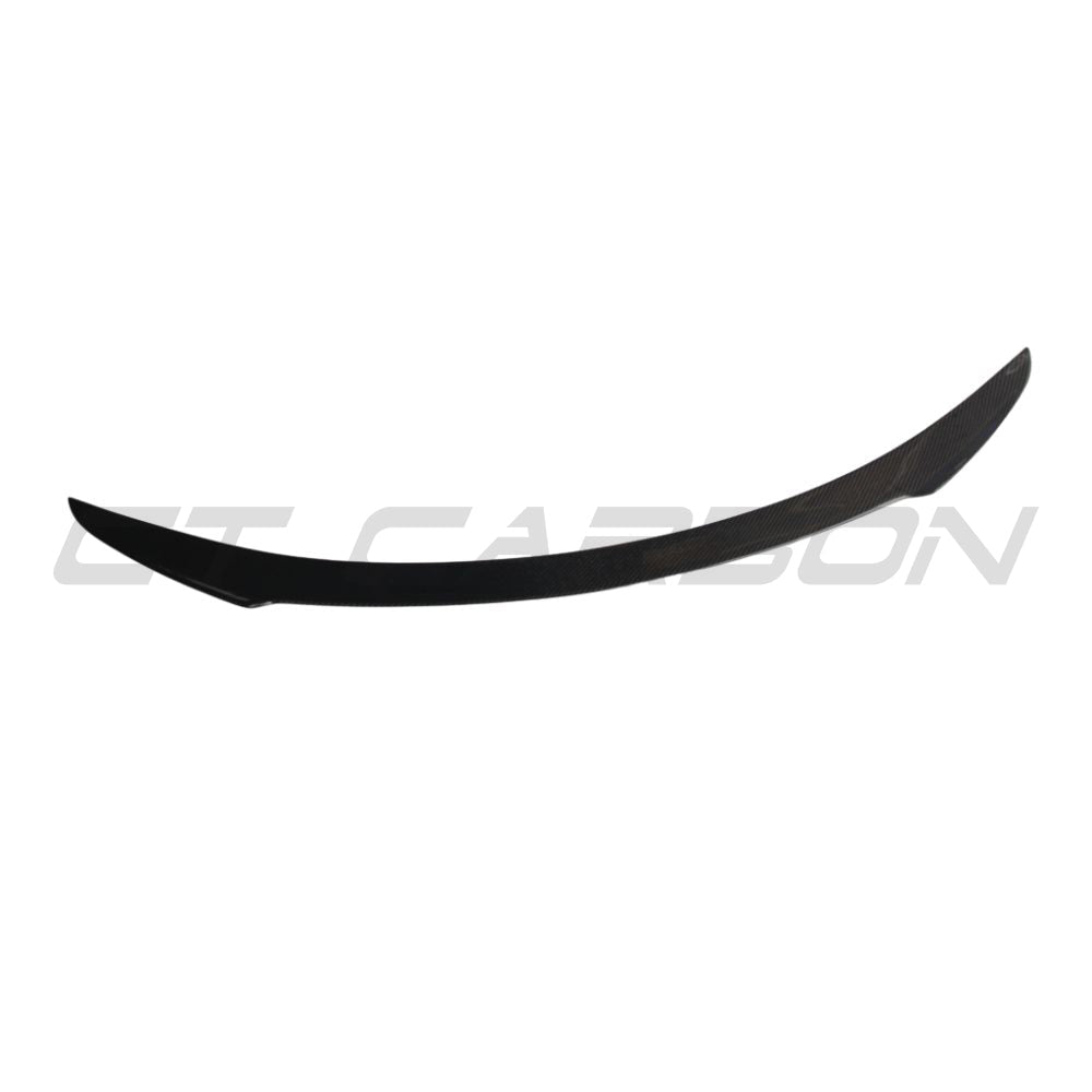 TESLA MODEL S 2013+ CARBON FIBRE SPOILER - V2-Spoiler-CT CARBON-CT Carbon - High-quality carbon fiber and gloss black aerodynamic parts for premium sports and luxury vehicles.