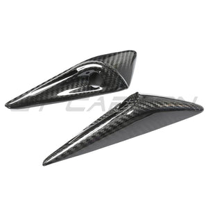 TESLA MODEL S 2021+ CARBON FIBRE SIDE CAMERA COVER ADD ON-Accessories-CT CARBON-CT Carbon - High-quality carbon fiber and gloss black aerodynamic parts for premium sports and luxury vehicles.