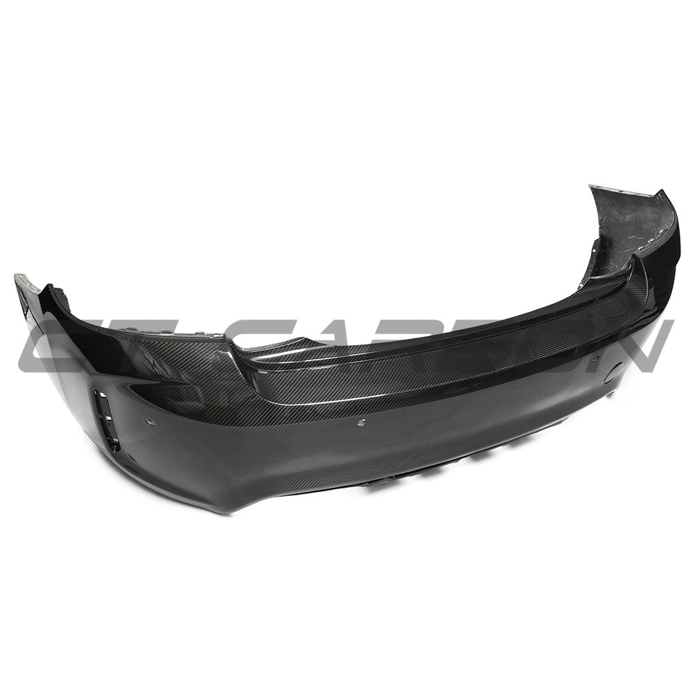 BMW F87 M2/M2C CARBON PRE-PREG FIBRE REAR BUMPER-Bumper-CT CARBON-CT Carbon - High-quality carbon fiber and gloss black aerodynamic parts for premium sports and luxury vehicles.