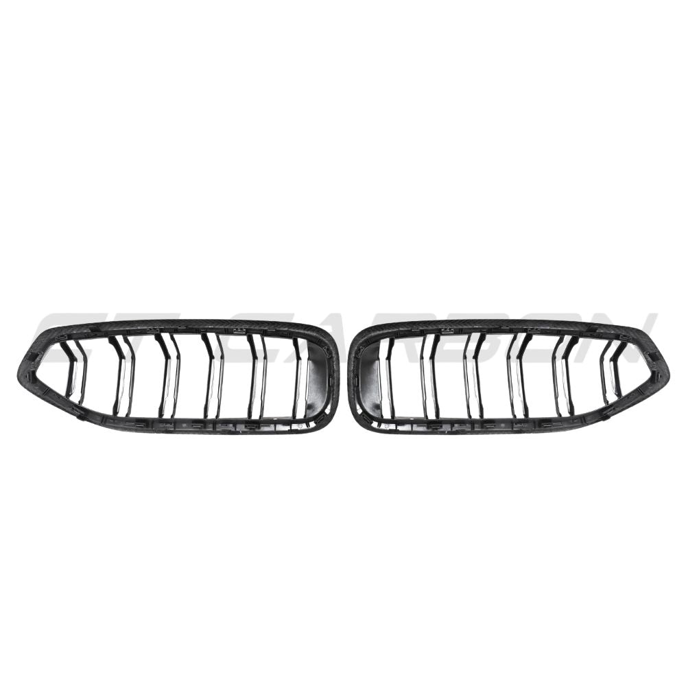BMW Z4 G29 PRE-LCI DOUBLE SLAT CARBON FIBRE FRONT GRILLE-Grille-CT CARBON-CT Carbon - High-quality carbon fiber and gloss black aerodynamic parts for premium sports and luxury vehicles.