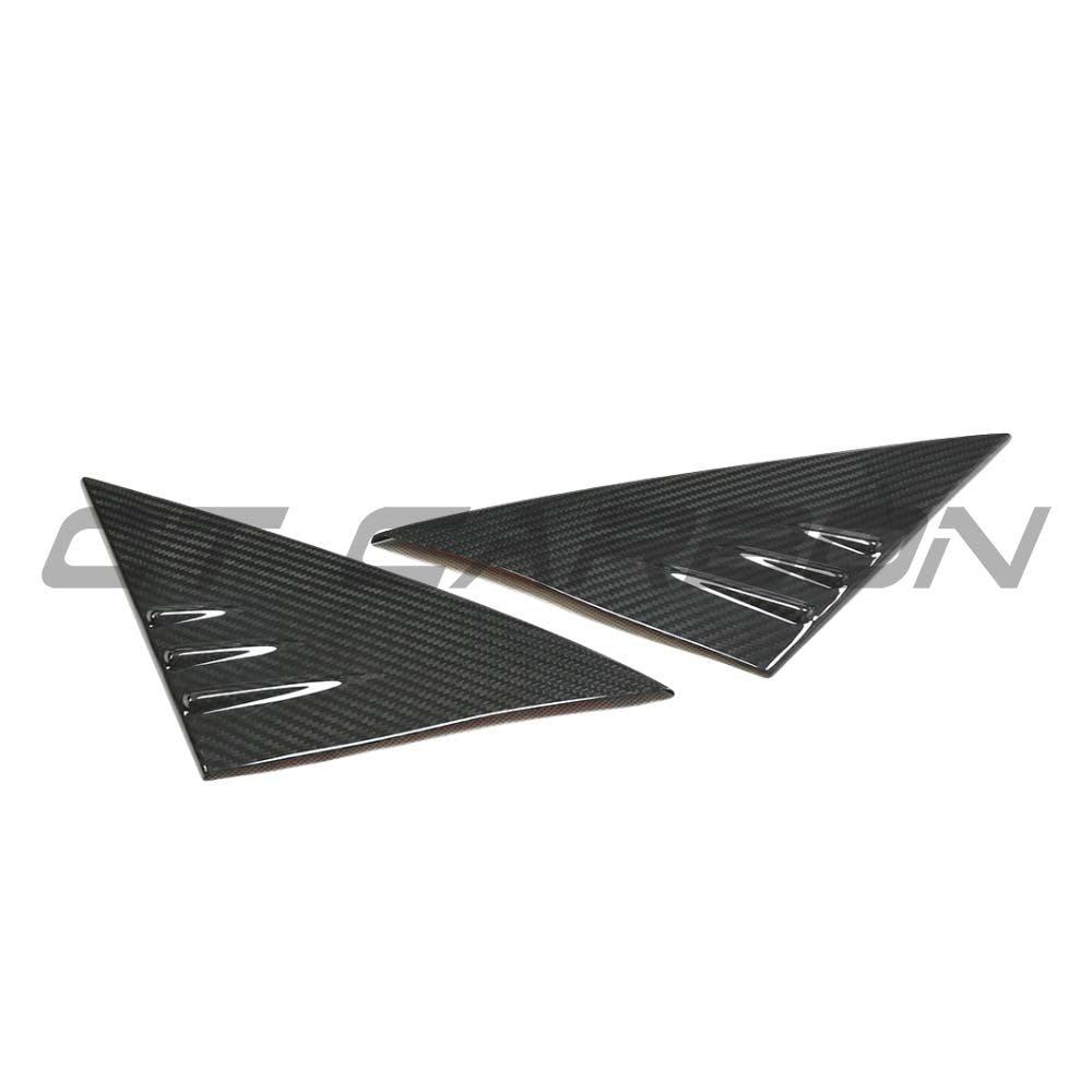 TESLA MODEL Y 2025+ FACELIFT DRY CARBON FIBRE A PILLAR COVER