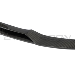 PORSCHE TAYCAN / TAYCAN 4 / TAYCAN 4S / TAYCAN GTS 2019+ CARBON FIBRE SPLITTER-Splitter-CT CARBON-CT Carbon - High-quality carbon fiber and gloss black aerodynamic parts for premium sports and luxury vehicles.