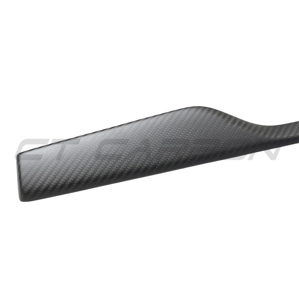 TESLA MODEL S 2021+ MATTE CARBON FIBRE DASHBOARD TRIM ADD ON-Accessories-CT CARBON-CT Carbon - High-quality carbon fiber and gloss black aerodynamic parts for premium sports and luxury vehicles.