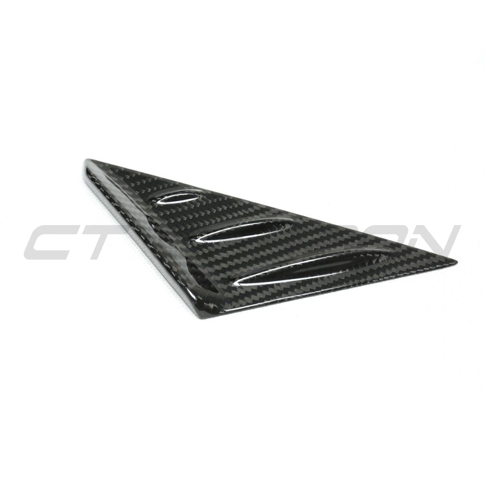 PORSCHE 911 & CAYMAN CARBON FIBRE A PILLAR TRIM-Accessories-CT CARBON-CT Carbon - High-quality carbon fiber and gloss black aerodynamic parts for premium sports and luxury vehicles.