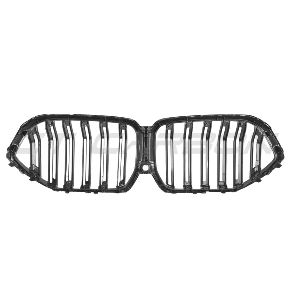 BMW X6 G06 DOUBLE SLAT CARBON FIBRE FRONT GRILLE-Grille-CT CARBON-CT Carbon - High-quality carbon fiber and gloss black aerodynamic parts for premium sports and luxury vehicles.