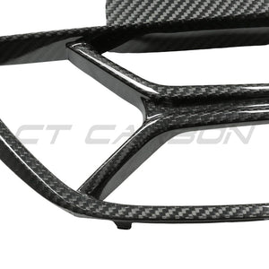 BMW 4 SERIES 2020+ G22/G23 CARBON FIBRE CSL GRILLE - WITH ACC-Grille-CT CARBON-CT Carbon - High-quality carbon fiber and gloss black aerodynamic parts for premium sports and luxury vehicles.