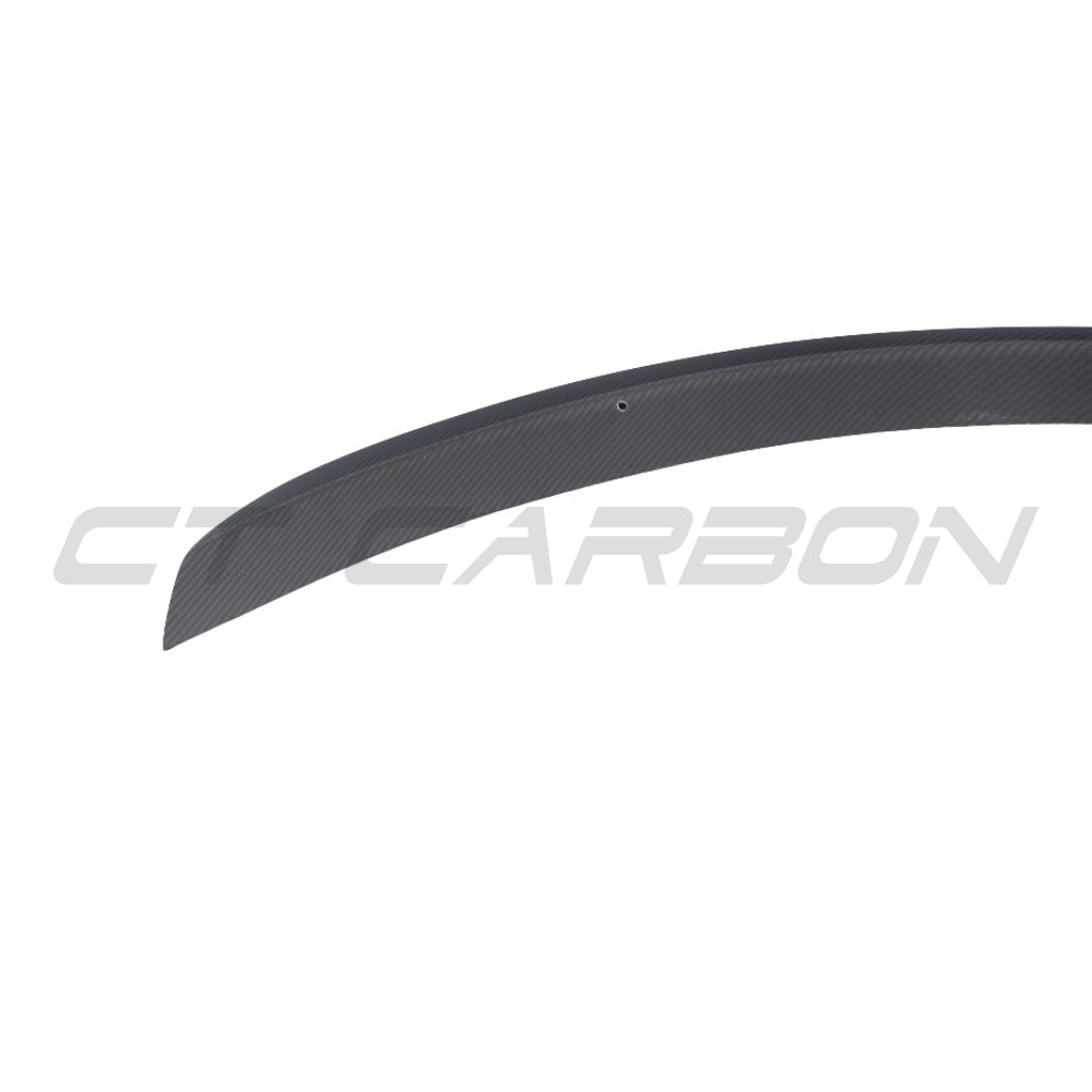 TESLA MODEL S 2013+ MATTE CARBON FIBRE SPOILER - V1-Spoiler-CT CARBON-CT Carbon - High-quality carbon fiber and gloss black aerodynamic parts for premium sports and luxury vehicles.