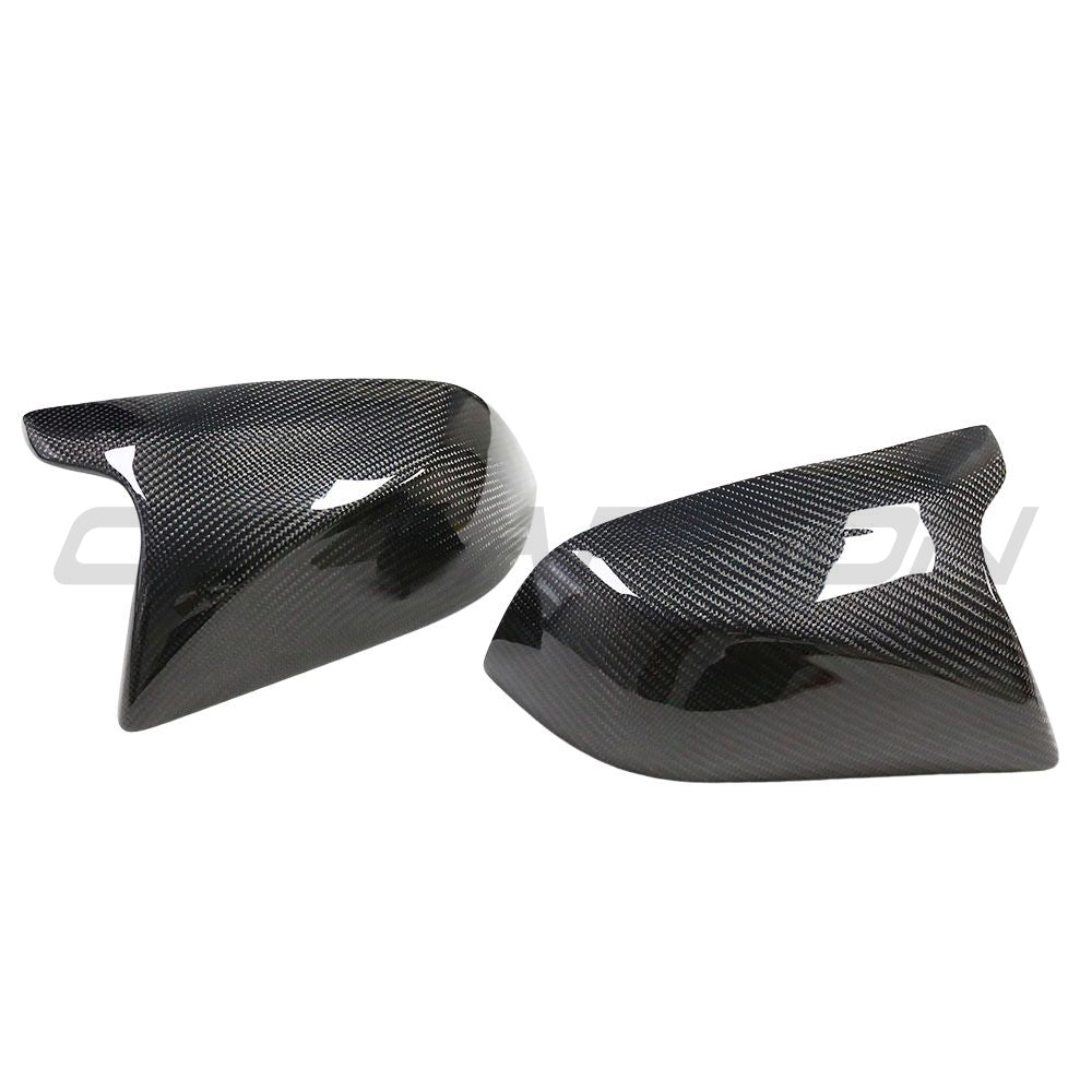TESLA MODEL 3 2017-2023 CARBON FIBRE MIRRORS - V2-Accessories-CT CARBON-CT Carbon - High-quality carbon fiber and gloss black aerodynamic parts for premium sports and luxury vehicles.