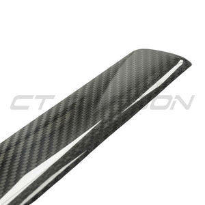 TESLA MODEL S 2021+ CARBON FIBRE DASHBOARD TRIM STICK ON-Accessories-CT CARBON-CT Carbon - High-quality carbon fiber and gloss black aerodynamic parts for premium sports and luxury vehicles.