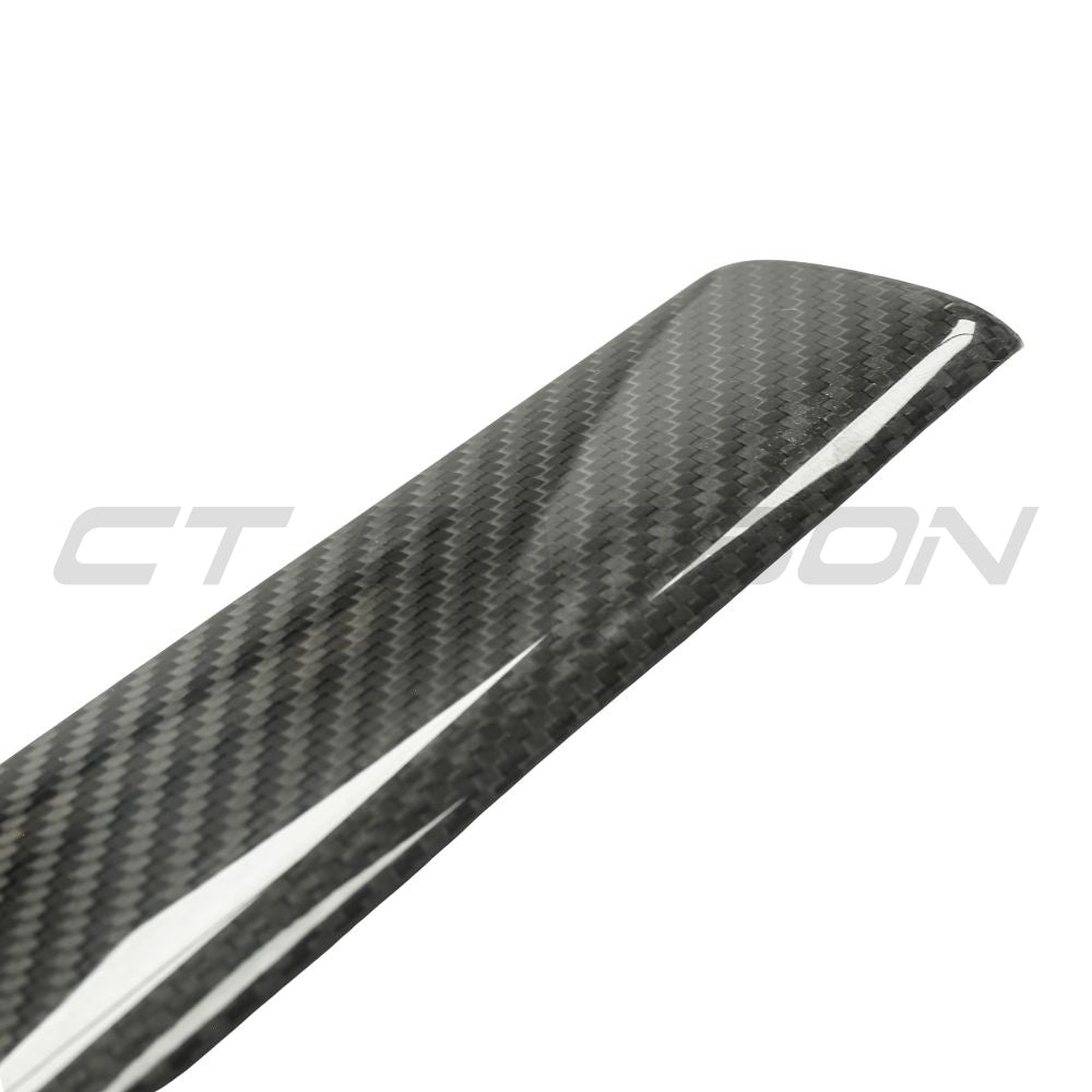TESLA MODEL S 2021+ CARBON FIBRE DASHBOARD TRIM STICK ON-Accessories-CT CARBON-CT Carbon - High-quality carbon fiber and gloss black aerodynamic parts for premium sports and luxury vehicles.