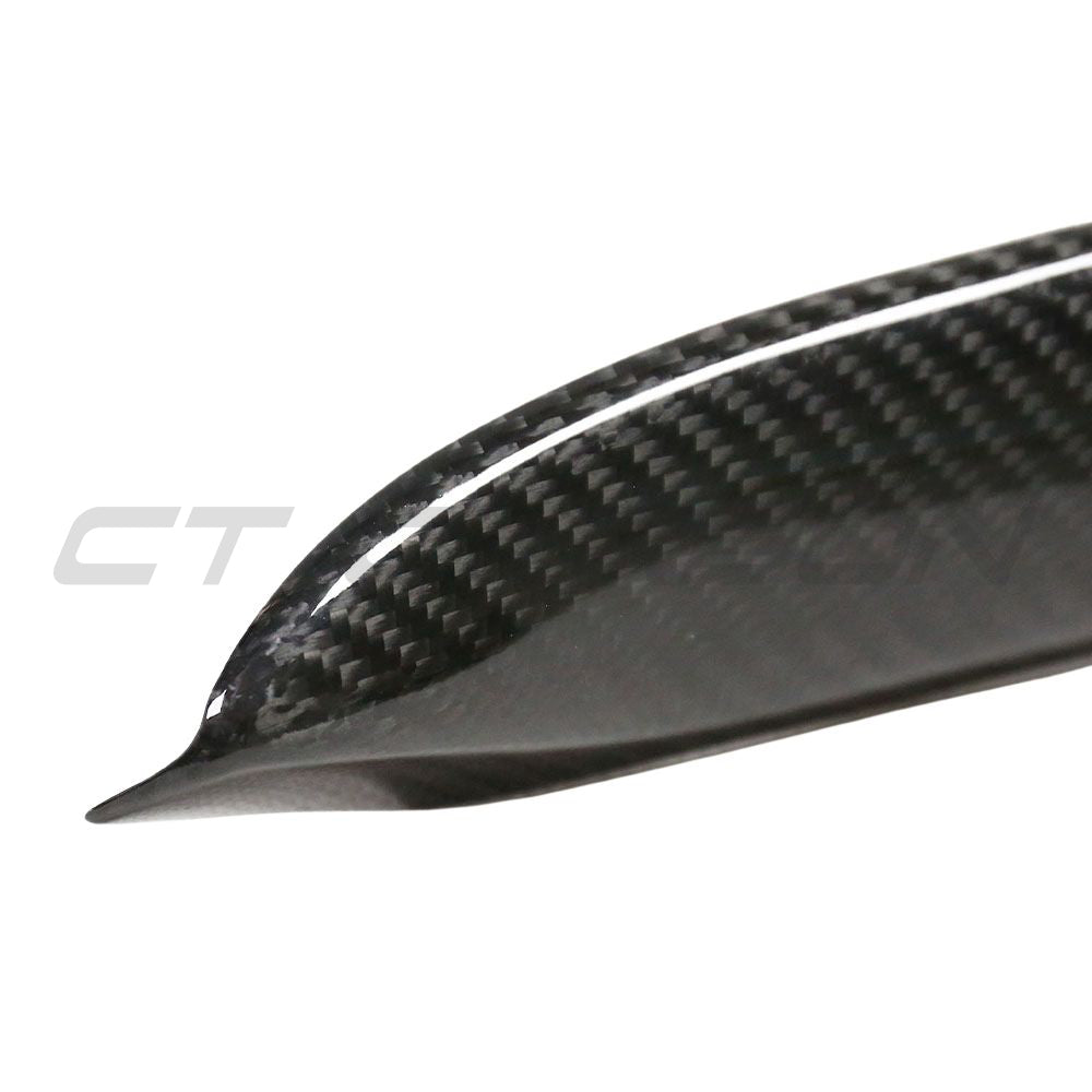 TESLA MODEL 3 2023+ CARBON FIBRE INTERIOR DOOR PANEL TRIM ADD ON-Accessories-CT CARBON-CT Carbon - High-quality carbon fiber and gloss black aerodynamic parts for premium sports and luxury vehicles.